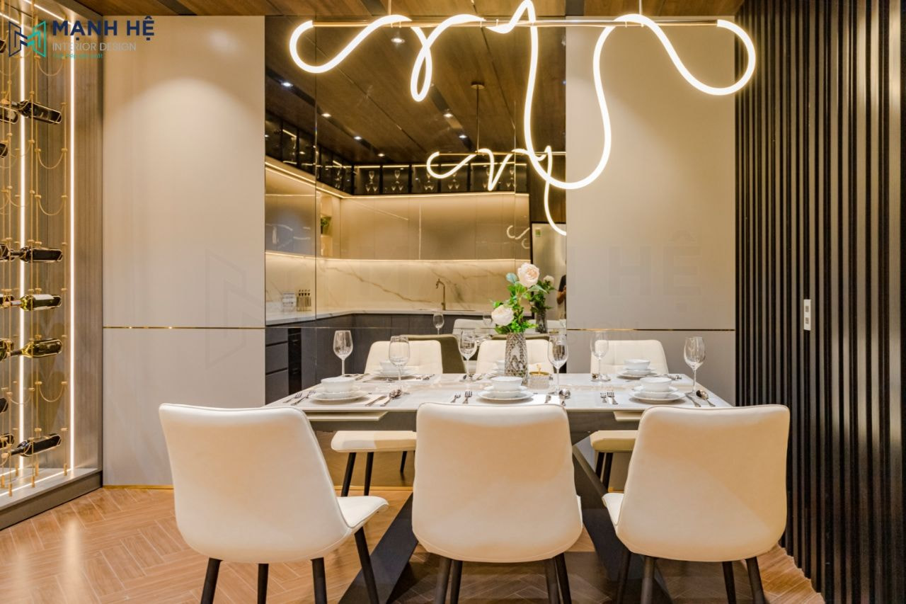 Thi công nội thất nhà mẫu Mạnh Hệ Thi công nội thất nhà mẫu Mạnh Hệ