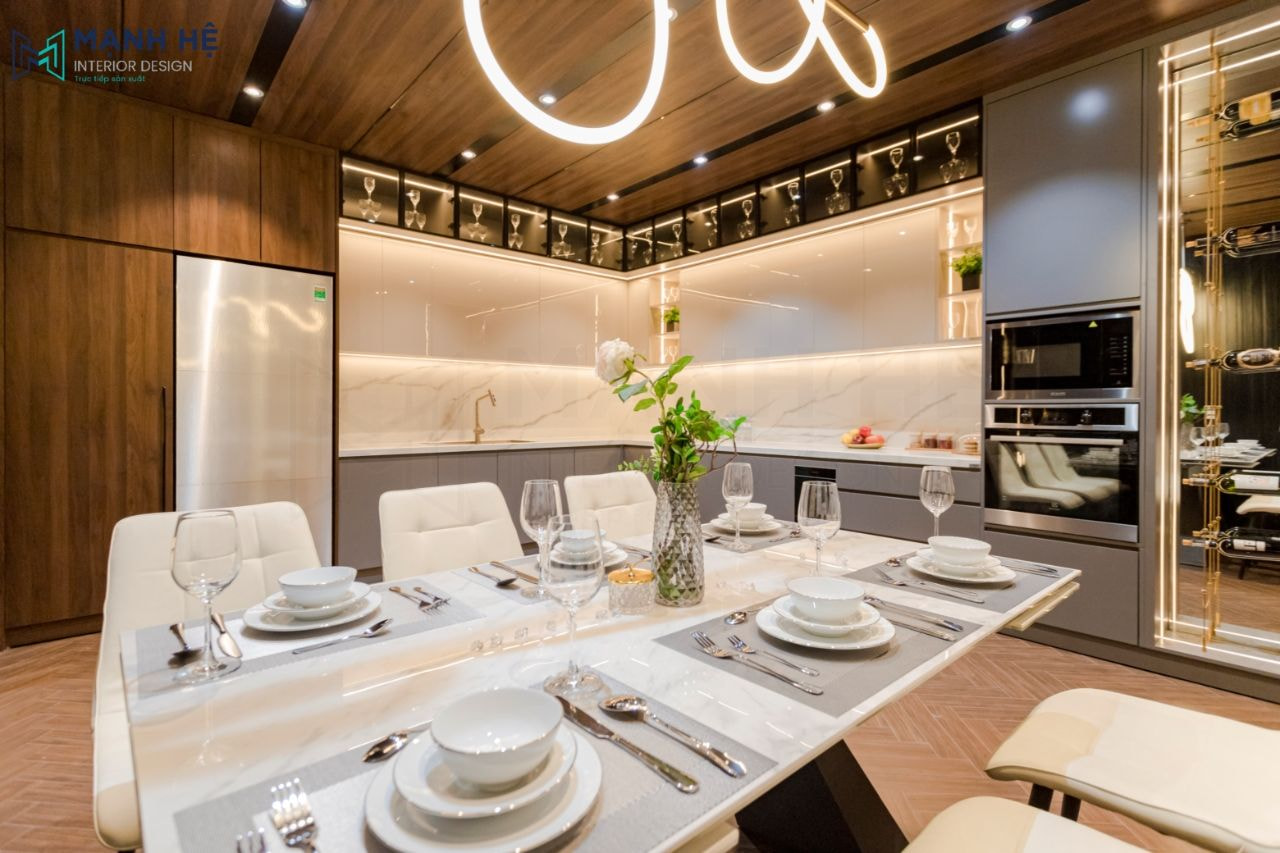 Thi công nội thất nhà mẫu Mạnh Hệ Thi công nội thất nhà mẫu Mạnh Hệ