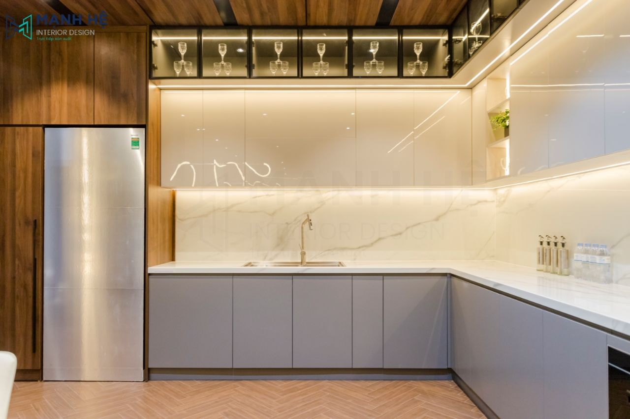 Thi công nội thất nhà mẫu Mạnh Hệ Thi công nội thất nhà mẫu Mạnh Hệ