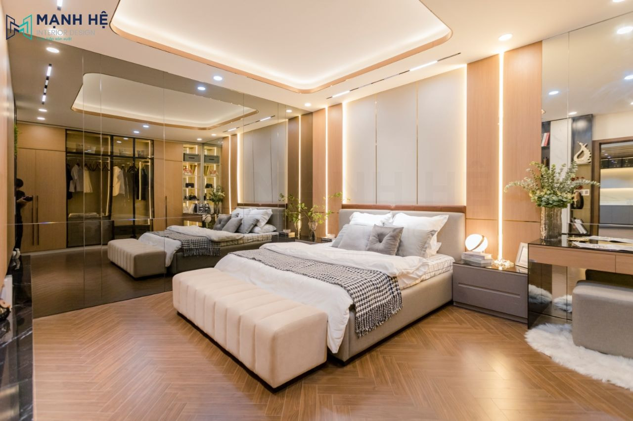 Thi công nội thất nhà mẫu Mạnh Hệ Thi công nội thất nhà mẫu Mạnh Hệ