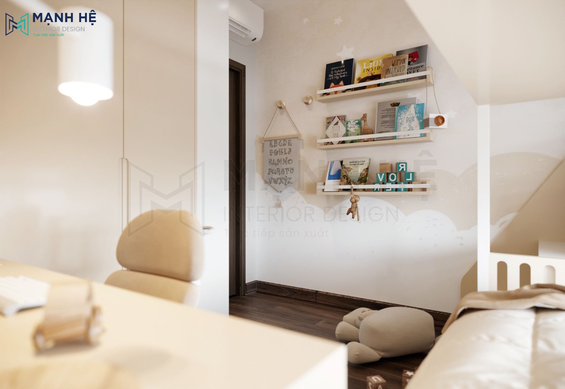 Kệ trang trí treo tường đơn giản và tinh tế