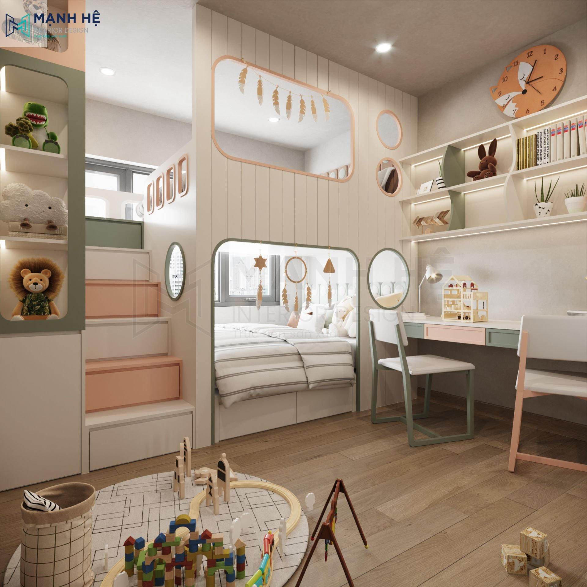 Thiết kế thanh nan chắn đảm bảo an toàn cho bé