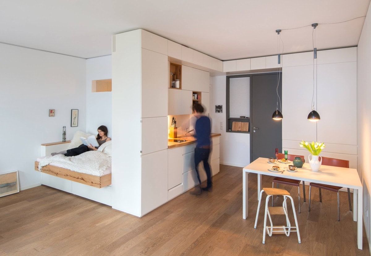 nhà bếp nhỏ nhưng lại có vỏ