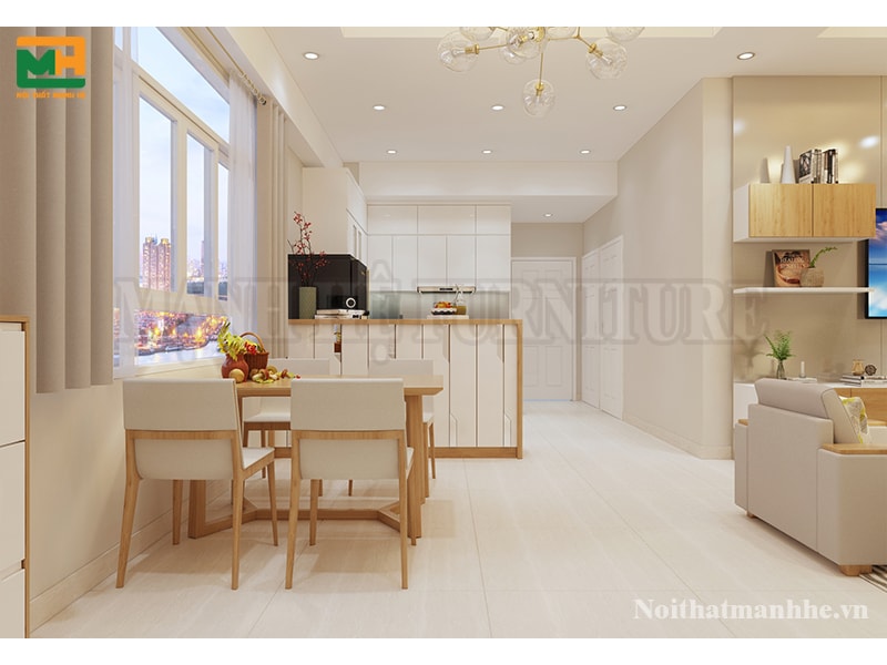 ánh sáng phòng ăn