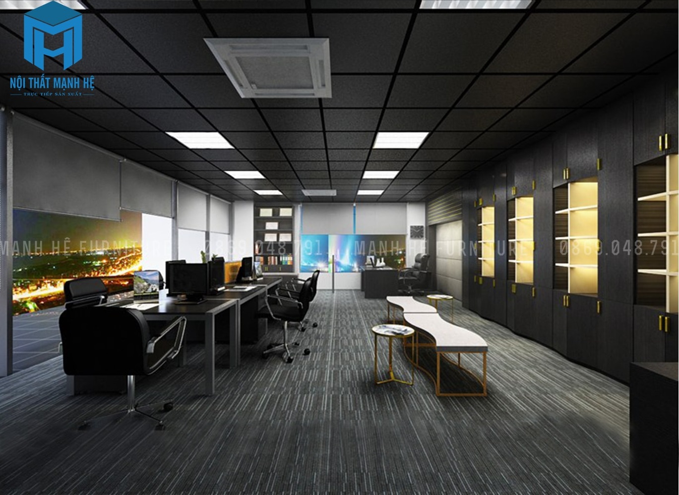 thiết kế nội thất văn phòng