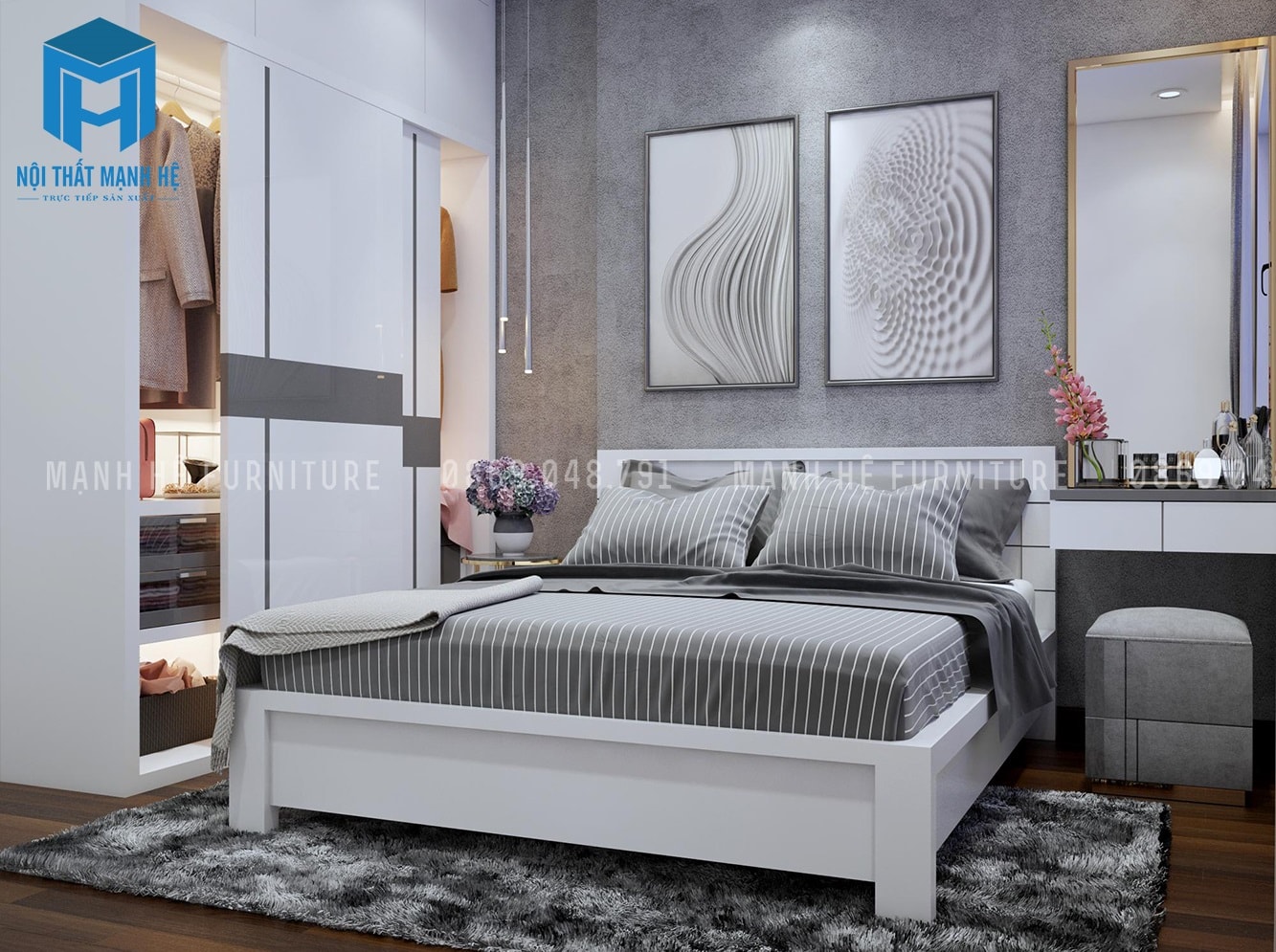 công ty thi công nội thất phòng ngủ hcm