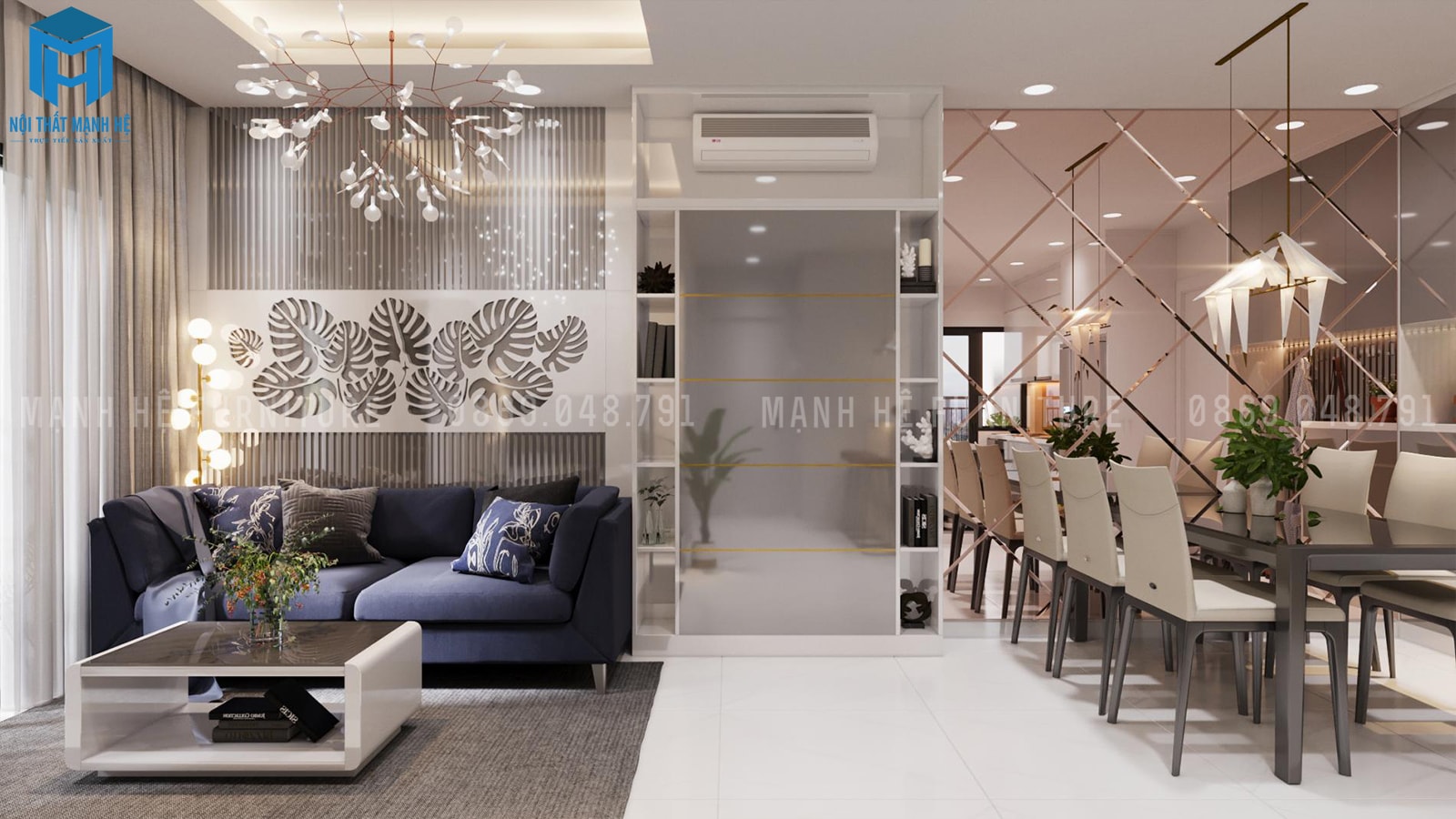 mẫu thiết kế nội thất nhà chung cư đẹp