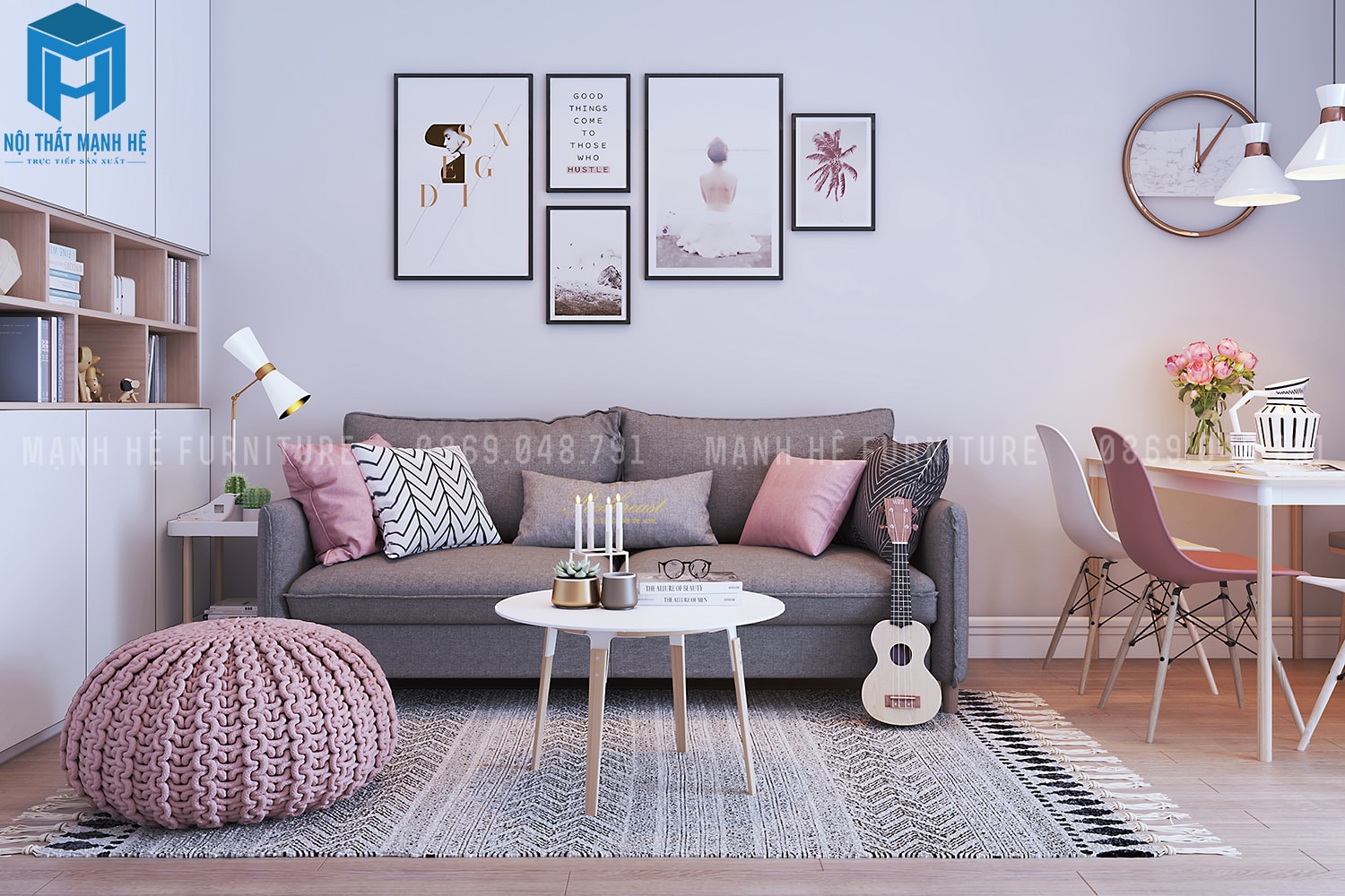 ghế sofa dơn cho phòng khách nhỏ
