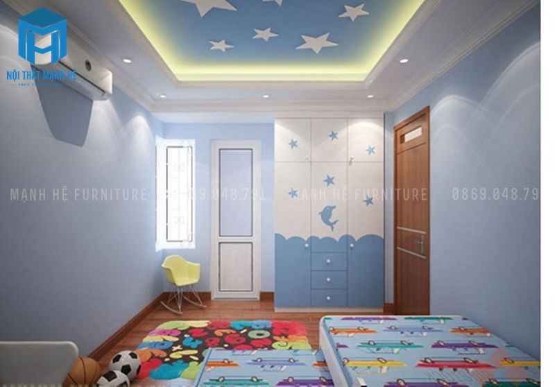 trần thạch cao giật 1 cấp