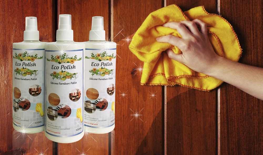 Vệ sinh đồ gỗ nhanh và đơn giản bằng dung dịch nước xịt, dầu đánh bóng