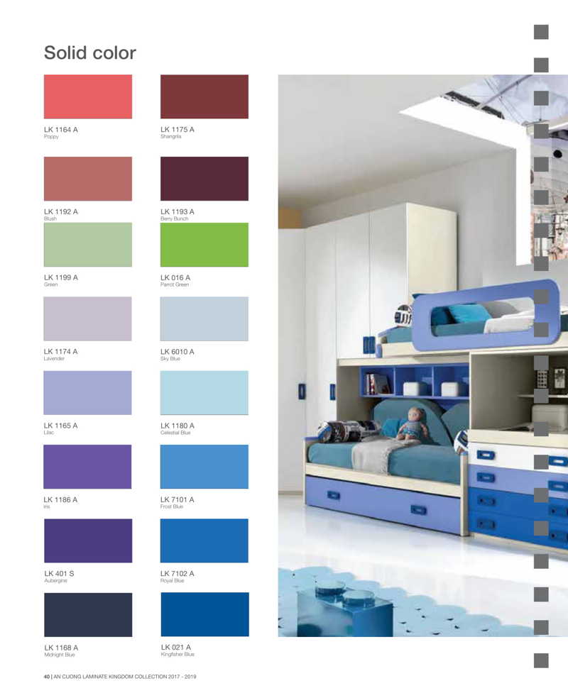 Laminate là gì? Tổng hợp mã màu Laminate trong catalogue An Cường