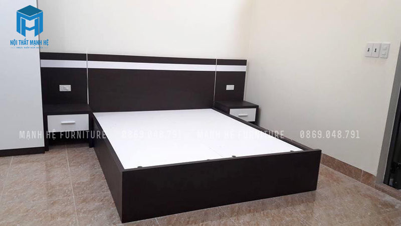 Giường ngủ có khoảng cách từ mặt đất đến thành nệm cao 40 - 45 cm