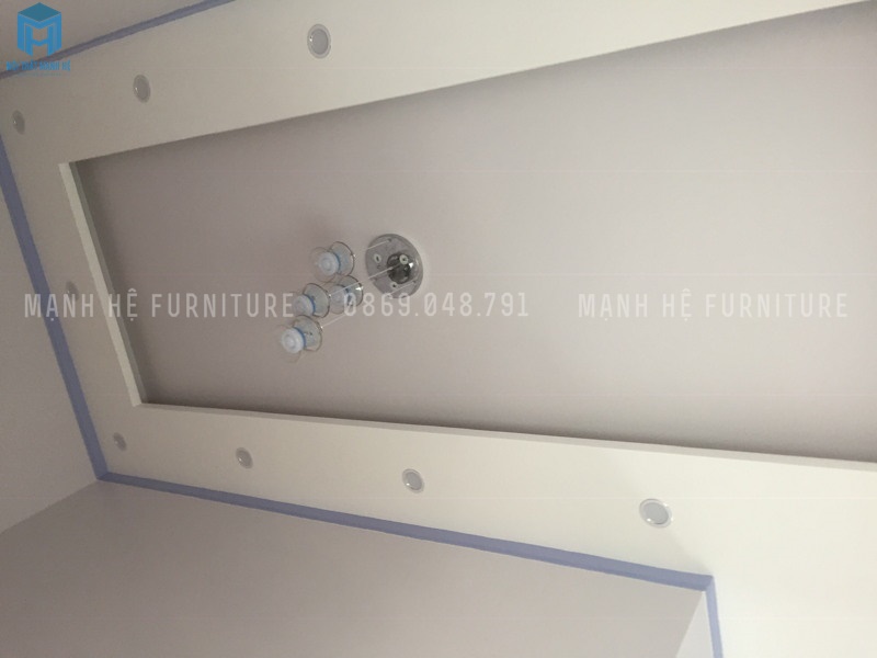 trần thạch cao giật cấp cho hành lang