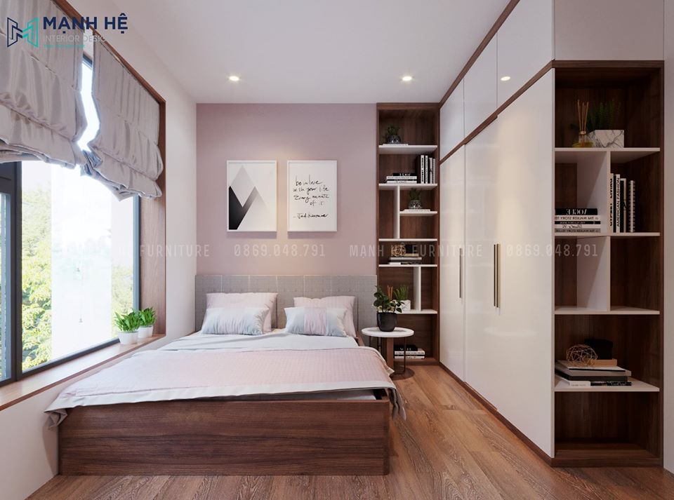 phòng ngủ chung cư dành cho con trai