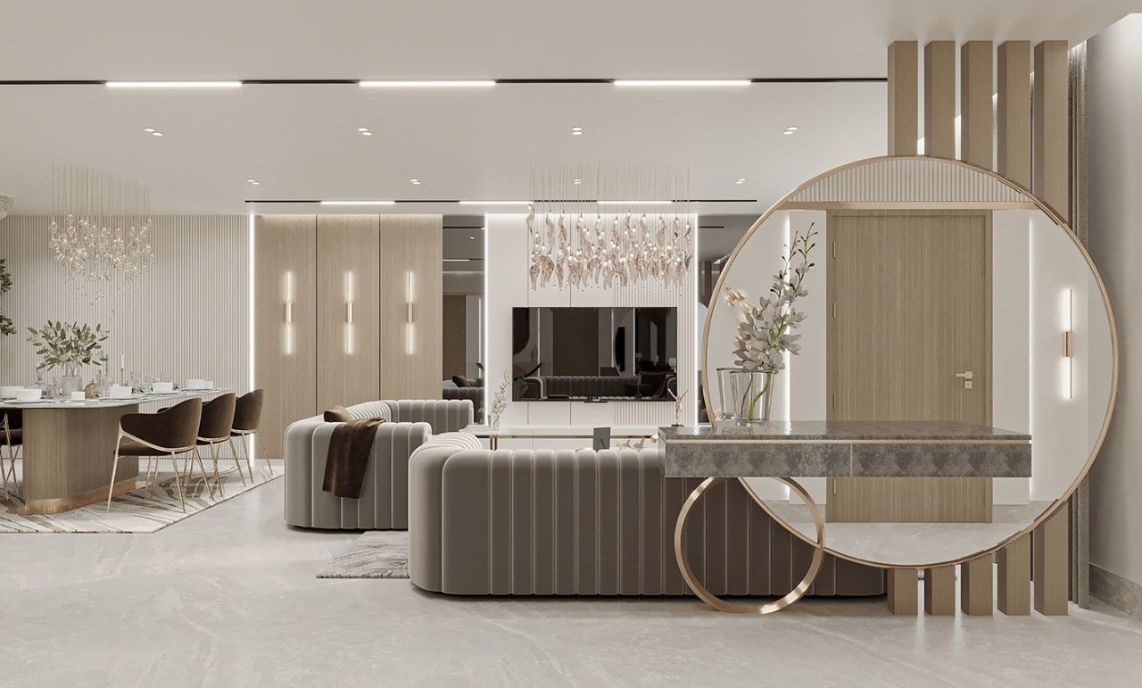 Thiết kế nội thất biệt thự phong cách Luxury sang trọng