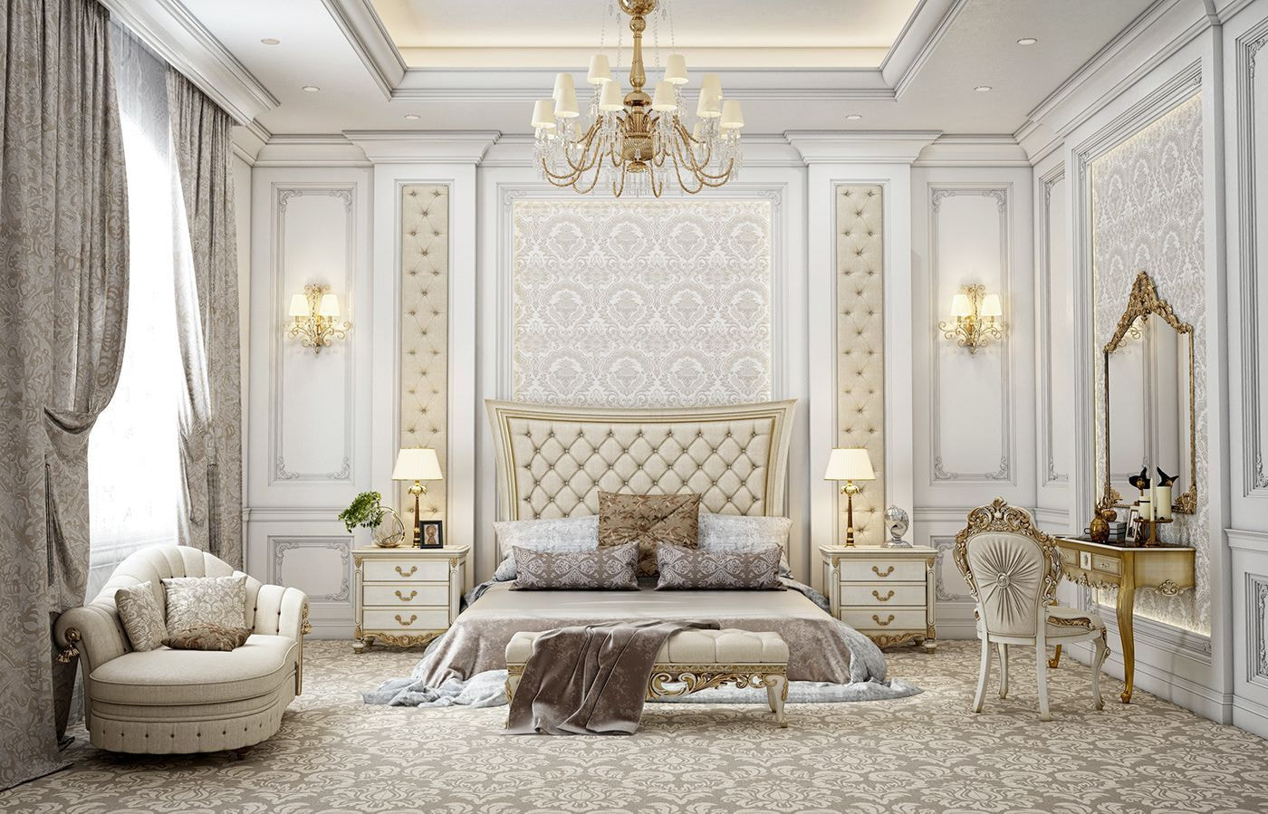 Thiết kế nội thất phòng Standard phong cách cổ điển