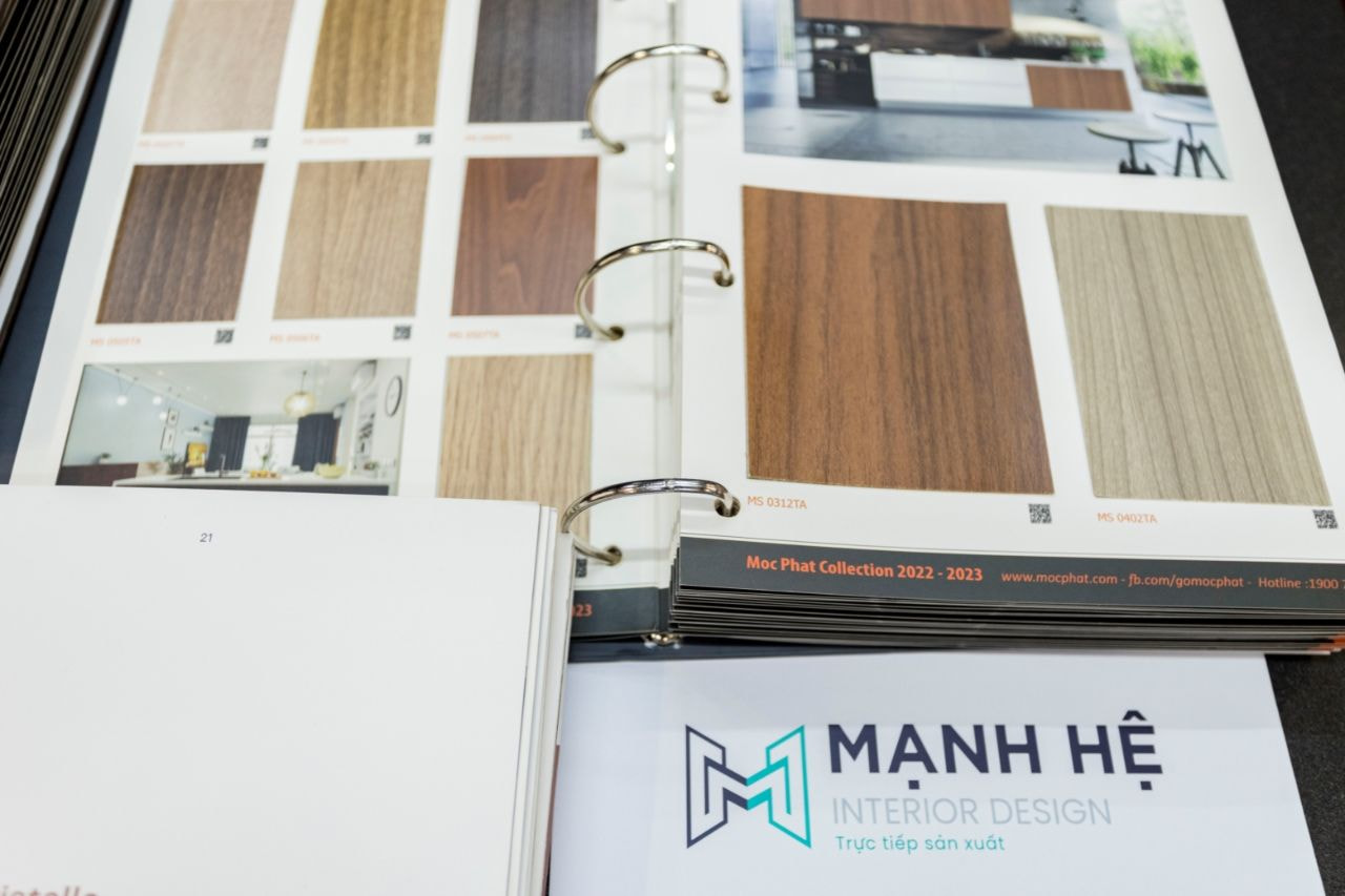 Một số mã vật liệu của gỗ Mộc Phát cũng có mặt tại Nội Thất Mạnh Hệ