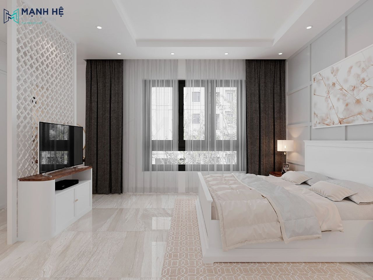 Tối ưu ánh sáng căn phòng bằng rèm 2 lớp