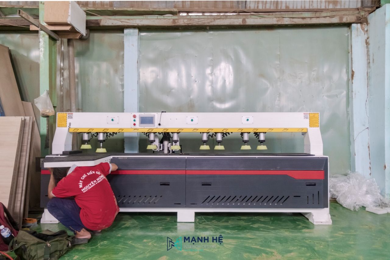 Máy Khoan Liên Kết Cử Định Vị Laser 2 Đầu