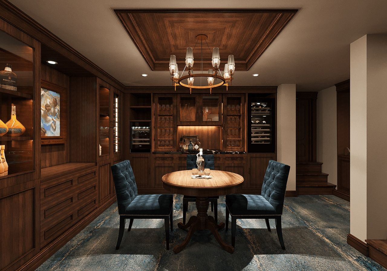 Hầm rượu nhỏ, đơn giản cho nhà phố bạn nên tham khảo