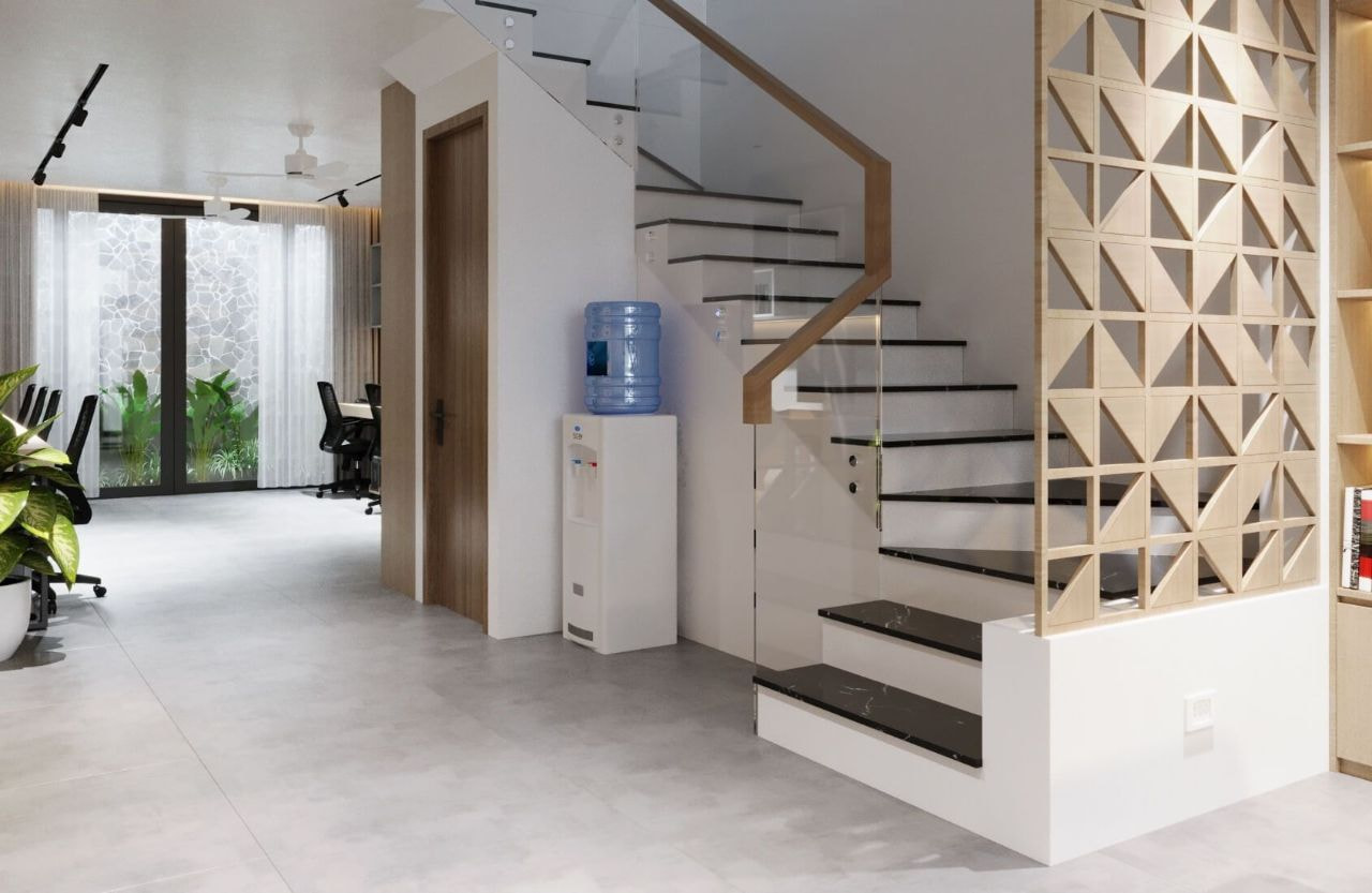 Vách ngăn CNC cầu thang giúp cho không gian trở nên sang trọng hơn