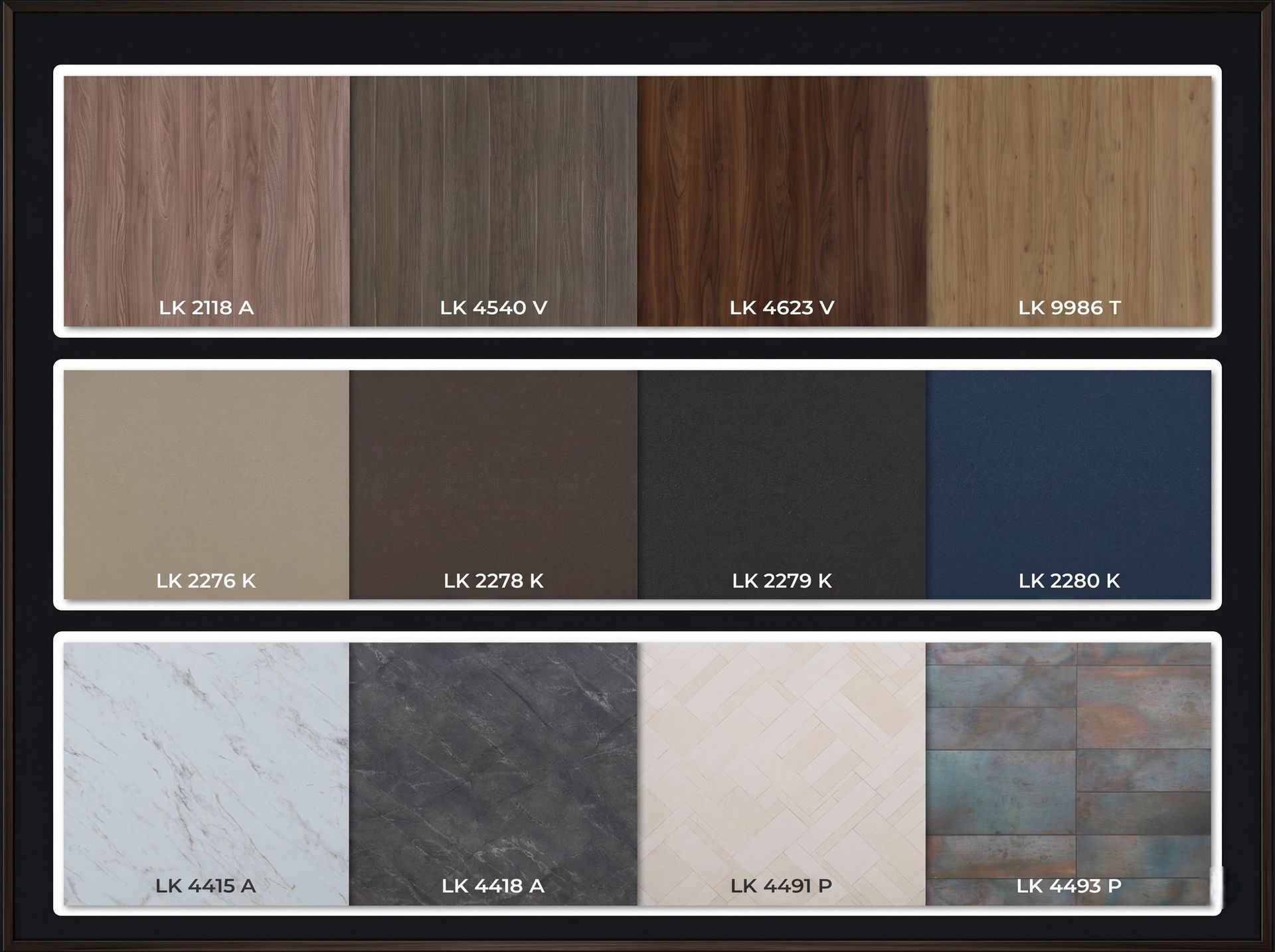 Bảng mã màu của dòng sản phẩm Laminate Kingdom