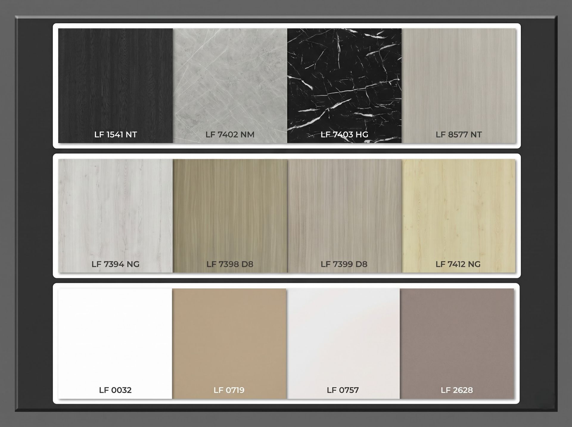 Bảng mã màu của dòng sản phẩm Formica Laminate