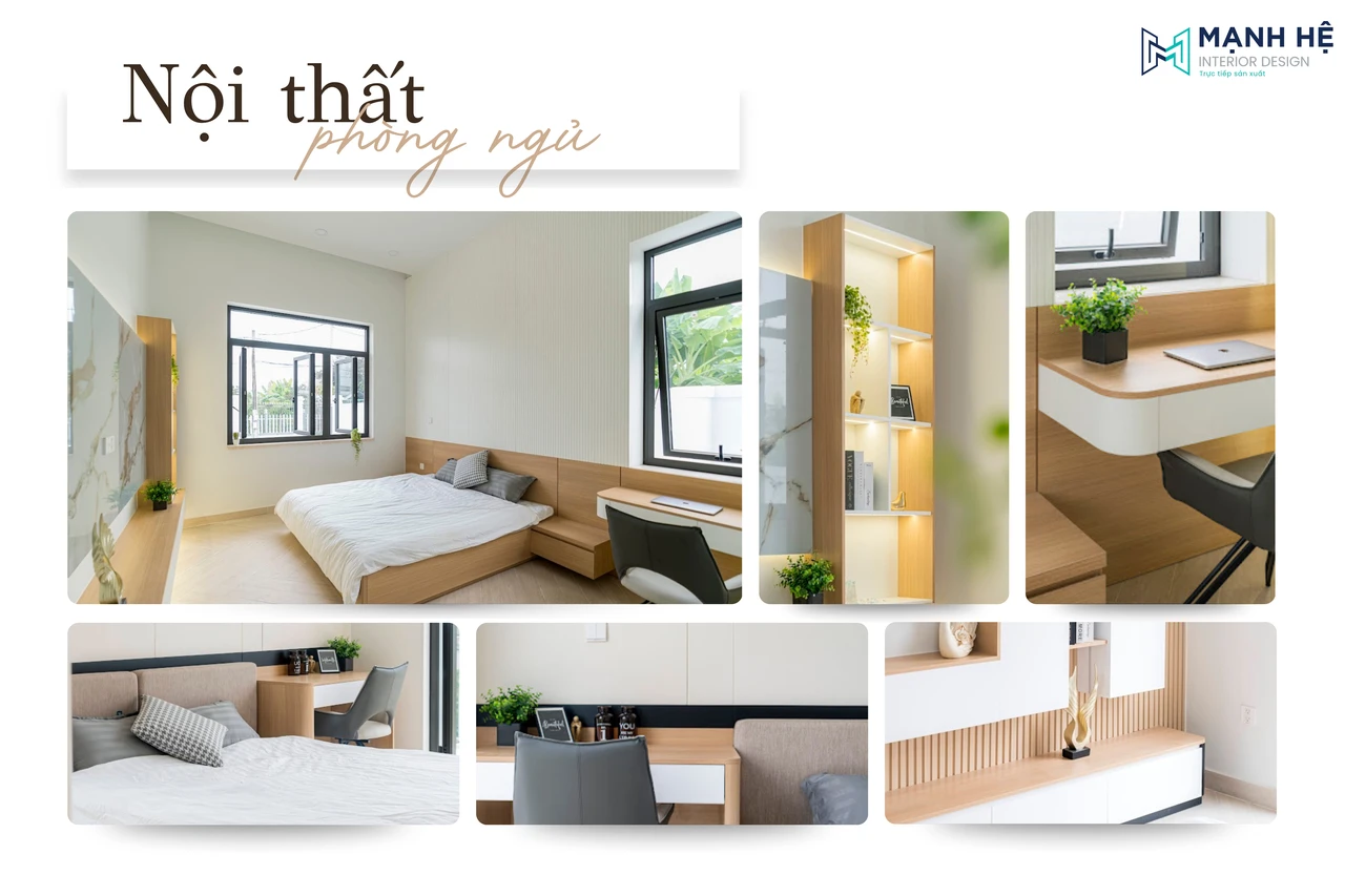 Thiết kế và thi công nội thất phòng ngủ nhà phố