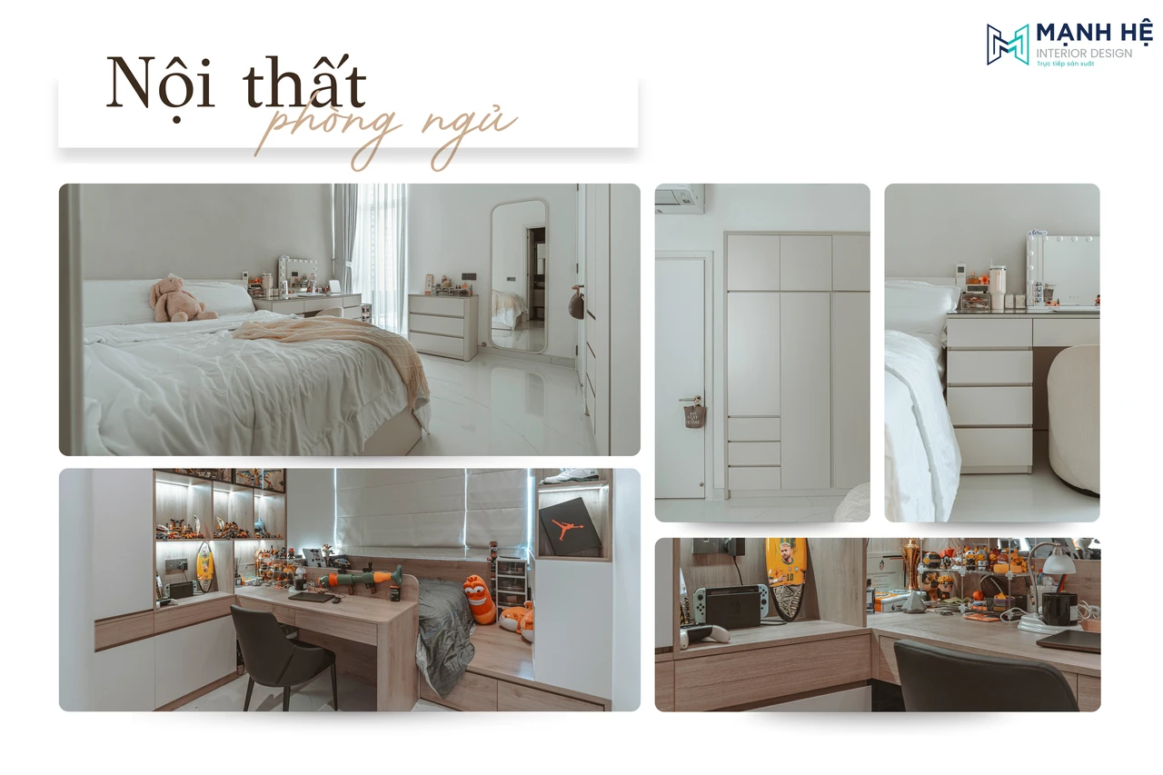 Thiết kế và thi công nội thất phòng ngủ căn hộ The Estella
