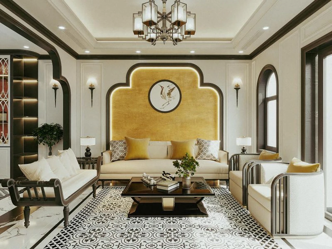 Thiết kế nội thất phong cách Đông Dương chính là bức tranh thủ công mỹ nghệ vô cùng hoàn hảo