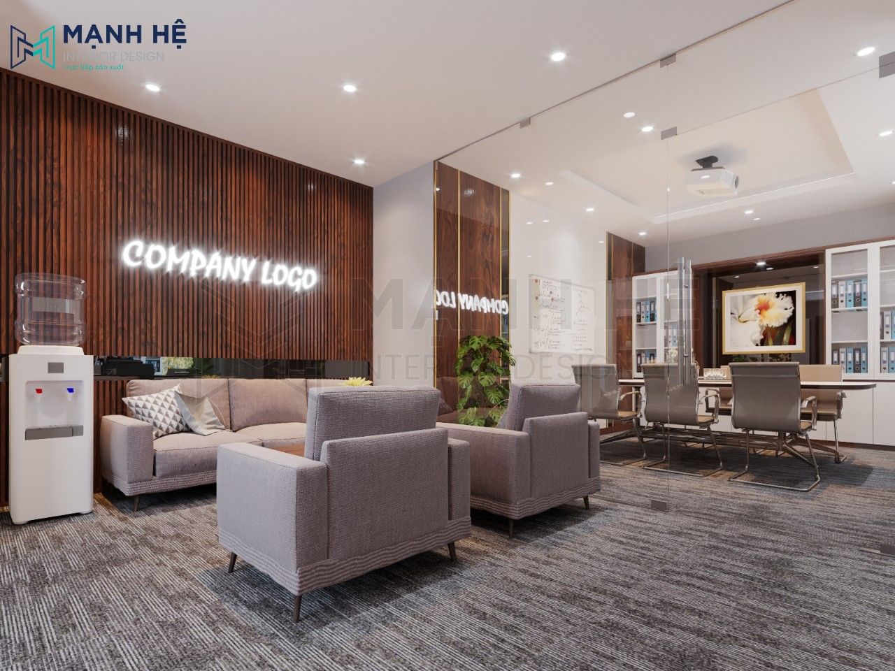 Thiết kế nội thất văn phòng tòa nhà Sài Gòn Tower – 70m2 Thiết kế nội thất văn phòng tòa nhà Sài Gòn Tower – 70m2