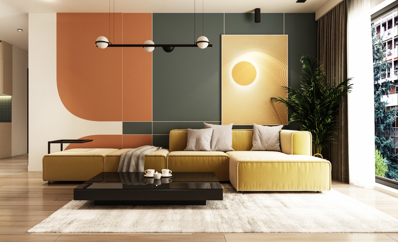 Phong cách Color Block - Thiết kế nội thất sáng tạo từ sự đa sắc màu