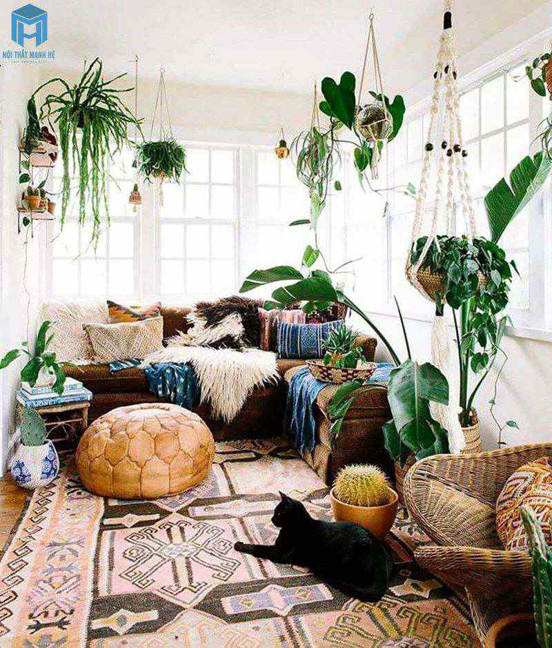Tìm hiểu phong cách nội thất Bohemian - Đẹp, độc, lạ!