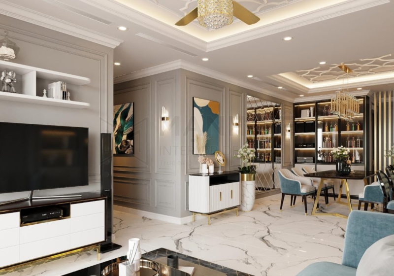 13 Phong Khach Lien Bep Noi That Manh He