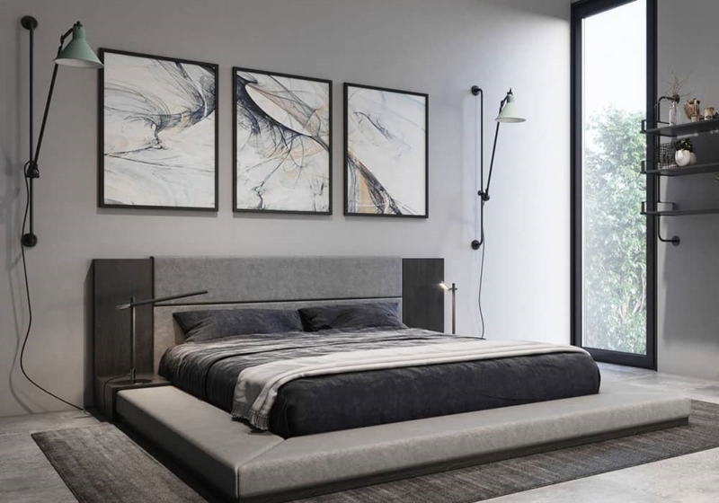 16 Giuong Ngu Nhat Mau Xam Noi That Manh He