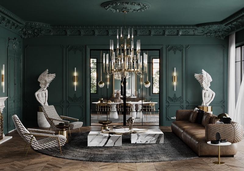 21 Mau Phong Khach Tan Co Dien Biet Thu Dep