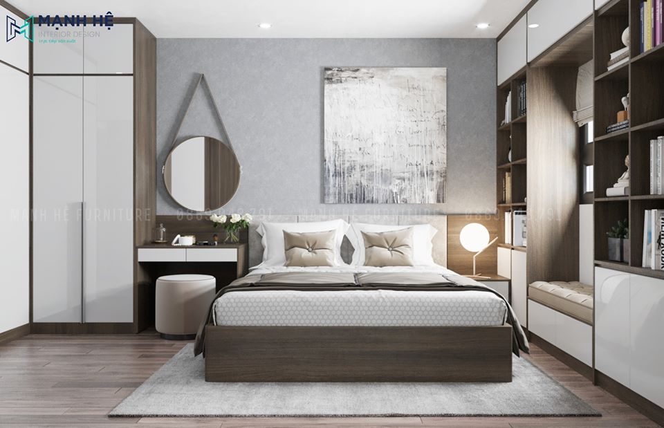 Bộ phòng ngủ 15m2 PN014 tiện nghi