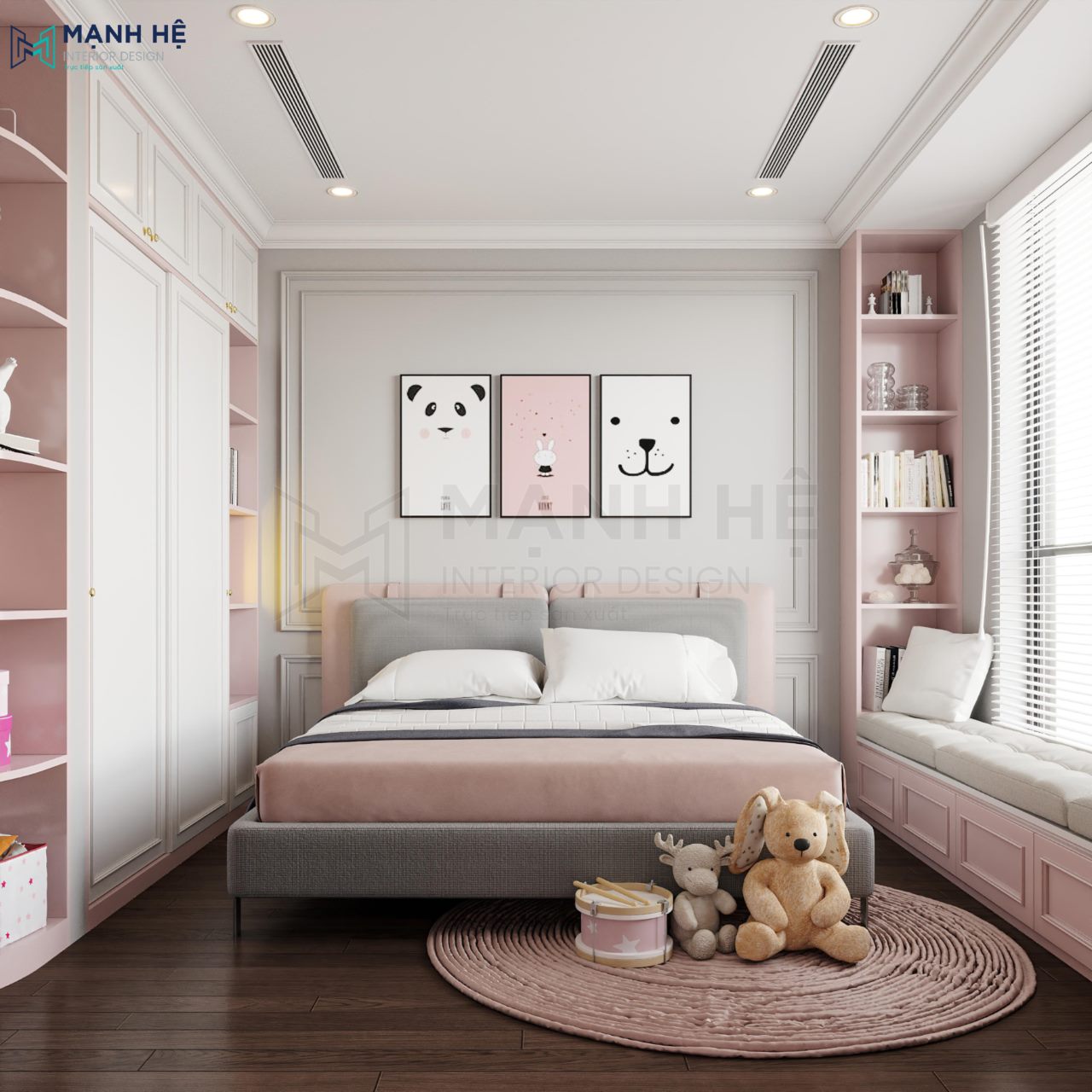 3-noi-that-phong-ngu-mau-hong-noi-that-manh-he Bộ phòng ngủ trẻ em BE033