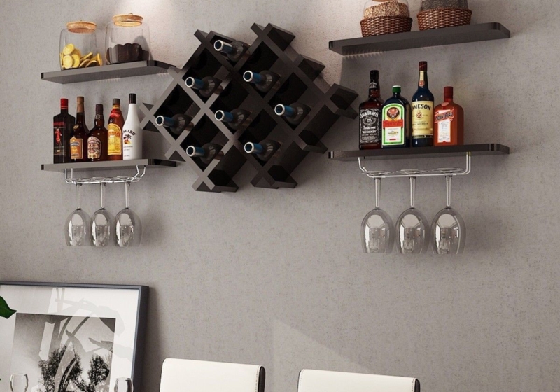 Mẫu Tủ Rượu Treo Tường Đẹp Sang Trọng Bậc Nhất Năm 2025