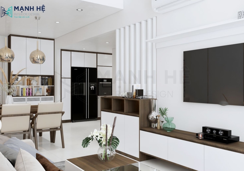 6khong Gian Phong Khach Lien Bep Noi That Manh He