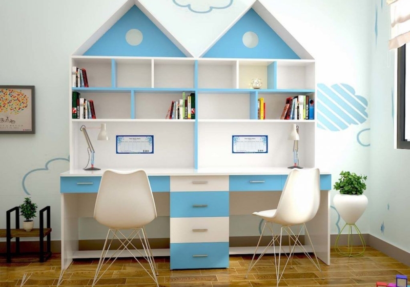 Ban Hoc Doi Hinh Mai Nha Cuc Cool Cho Be