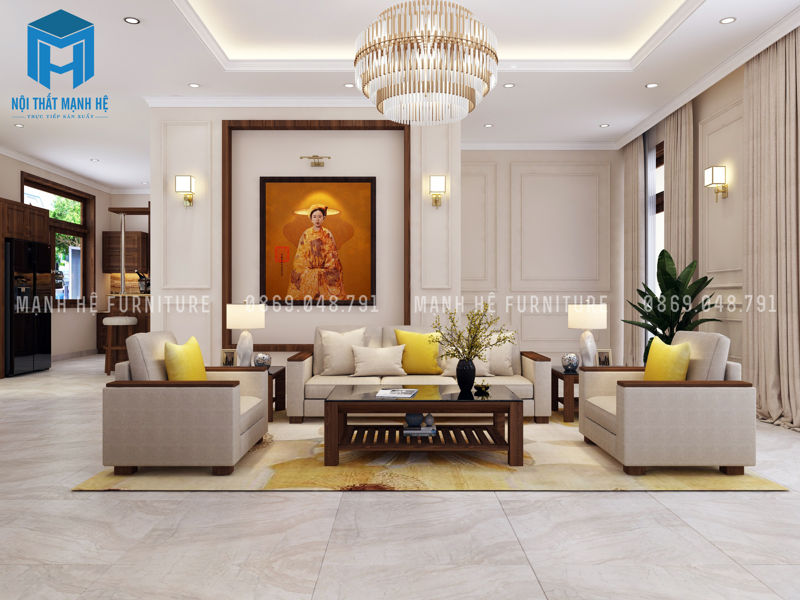 ghe-sofa-phong-khach-1 Không gian phòng khách của căn biệt thự