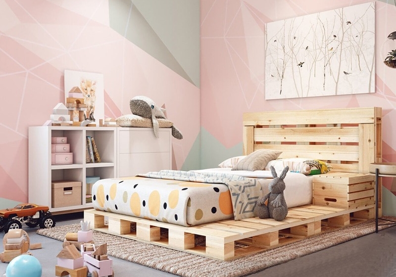 Giuong Ngu Go Pallet Cho Phong Ngu Nu De Thuong Noi That Manh He