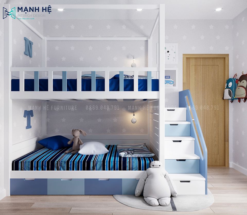 giuong-tang-cho-be-noi-that-manh-he Bộ phòng ngủ trẻ em BE003