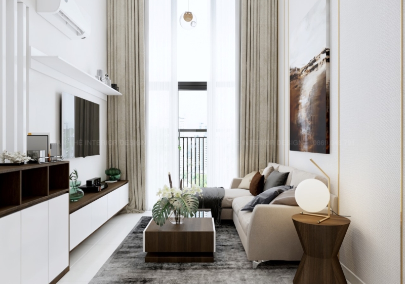 Khong Gian Phong Khach Nho Noi That Manh He