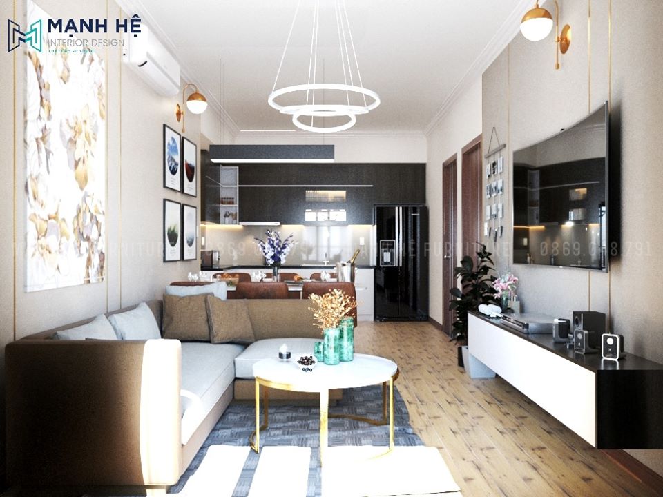 khong-gian-phong-khach-toi-uu-anh-sang-noi-that-manh-he Hoàn thiện nội thất căn hộ Mỹ Phúc 65m2 - 3PN - Anh Tú