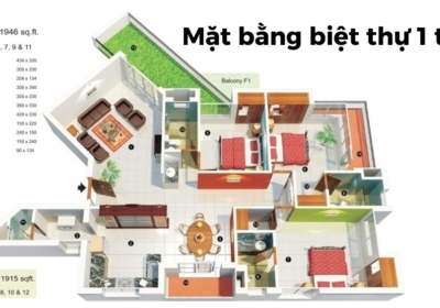 Mat Bang Biet Thu 1 Tang