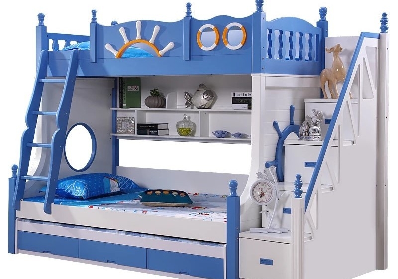 Mau Giuong Tang Go Son Mau Xanh Ngoc