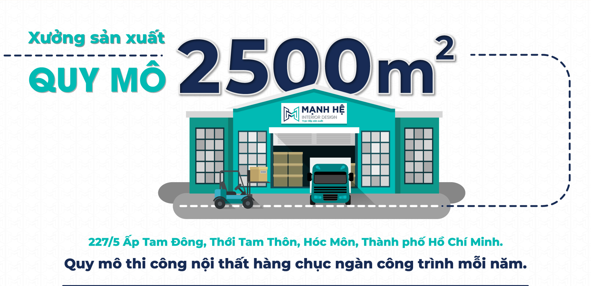 Xưởng sản xuất trực tiếp, máy móc hiện đại