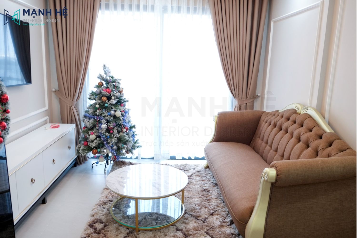 Hoàn thiện nội thất căn hộ tân cổ điển Gold View - 70m2